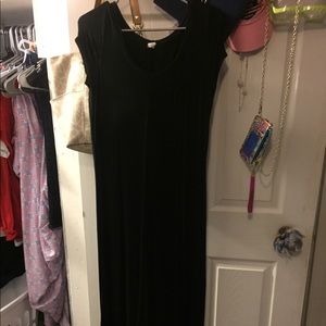 Black maxi dress